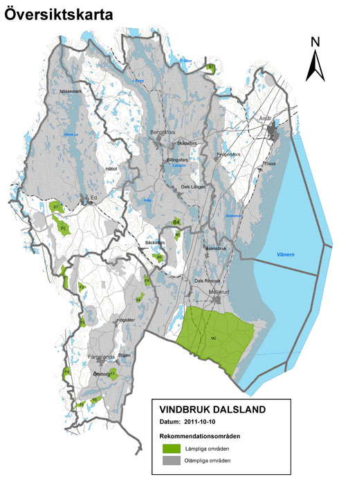 Översiktskarta - Vindbruk Dalsland